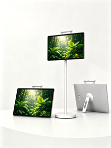 Moniteur portable tactile Android 15 de 21,5 pouces FHD IPS rechargeable avec support rotatif et réglable en hauteur pour jeux, vidéoconférence, 64 Go - Product Image 1