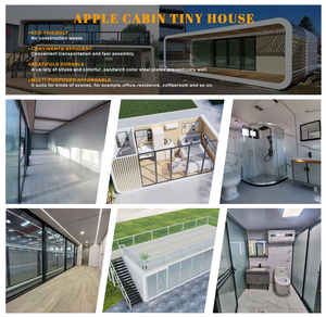 WFZH - Casa Prefabricada Creativa de Acero Impermeable, Estilo Cabaña Apple, para Oficina, Actividades al Aire Libre, Casa de Campo, Área Escénica, Casa Móvil - Product Image 6