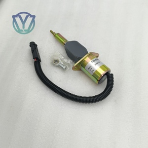 โซลินอยด์วาล์วตัดน้ำมันเชื้อเพลิง 12V รุ่น 3930233 SA-4335-12 สำหรับเครื่องยนต์ 6BT 5.9L 6CT 8.3L อะไหล่รถขุด อะไหล่เครื่องจักรก่อสร้าง - Product Image 4