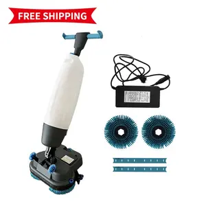 El itme ev çift fırça zemin Scrubber için yıkayıcı arkasında yürümek akıllı kendini temizlik paspası makinesi