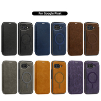 Coque Google Pixel en Cuir PU Magnétique Antichoc Étui Portefeuille à Rabat avec Porte-Cartes pour Google Pixel 8 9 10 Pro XL
