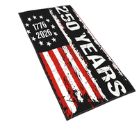 Serviette de plage microfibre résistante au sable, thème patriotique Amérique 250, impression personnalisée, 250e anniversaire des États-Unis 2026, vente chaude
