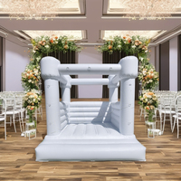 Yuedong 2.5M 3M blanc PVC château gonflable maison de rebond gonflable cavaliers commerciaux diapositives location 10ft
