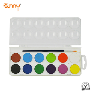 Ensemble de peinture <span class=keywords><strong>Gouache</strong></span> aquarelle solide de haute qualité pour enfants pour papier et toile peinture Art Style dans un emballage en boîte - Product Image 4