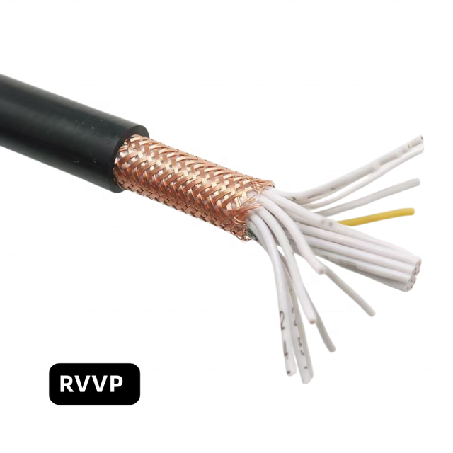 Shielded Cable Manufacturer 26AWG 2-40 Core 24AWG 22AWG RVVP PVC Insulated Copper Conductor Industrial Use Control Computer