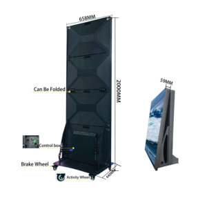 New Arrival LED hiển thị áp phích bánh xe mở rộng màn hình Hot Bán Led hiển thị máy quảng cáo - Product Image 4