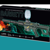 NOUVEAU M249 62CM Grand pistolet électrique automatique à gel avec silencieux, grand pistolet à bombe GEL, jouet de jeu de tir en plein air pour garçon adulte