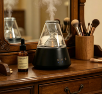 Diffuseur d'huiles essentielles en verre rafraîchissant avec parfum frais, atomiseur ultrasonique sans alcool, cadeau haut de gamme pour la maison