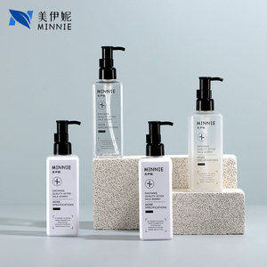 Minnie Square 250ml Transparent <b>Plastic</b> Bottle Pump Dispenser For Shampoo Body Wash Lotion Cosmetic <b>Packaging</b> - Product Image 4