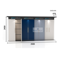 Solutions de hall d'exposition en pierre présentoir de porte en bois professionnel présentoir de porte d'armoire présentoir de porte personnalisé