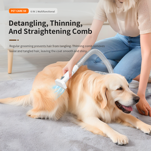 Sıcak Fırsat 6'sı 1 Arada Evcil Hayvan Tüy Alma ve Bakım Seti Düşük Sesli Köpek Tüyü Temizleyici El Tipi Kedi Vakumlu Süpürge Evcil Hayvan Vakum Temizleyici Seti - Product Image 5