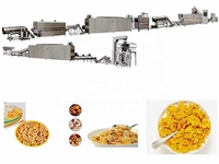 Machine automatique compacte pour la fabrication de céréales de petit-déjeuner (granola), extrudeuse à double vis pour flocons de maïs et transformation de céréales multigrains