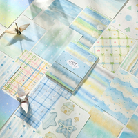 Papier décoratif double face au design minimaliste et frais pour scrapbooking, journal créatif et travaux manuels