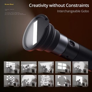 SIDANDE 10W Videography torcia <span class=keywords><strong>a</strong></span> quattro <span class=keywords><strong>colori</strong></span> <span class=keywords><strong>fotografia</strong></span> di riempimento di luce di proiezione 1/4 ''filo della fotocamera gabbia di supporto in plastica - Product Image 2