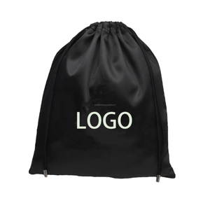 28x35cm gorra de béisbol de satén negro bolsa de polvo cubierta de almacenamiento de sombrero de lujo para pelucas y mechones de pelo - Product Image 5