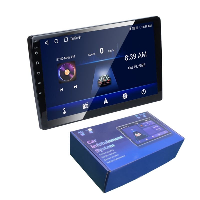 Autoradio 2 DIN 8 Pouces Avec CarPlay & Android Auto - Écran Tactile 4GB RAM - Bluetooth - Qualcomm Snapdragon - Neuf