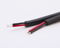 Câble 2464 22AWG de 31 cm/50 cm de longueur, connecteur pigtail étanche à 3 pôles noir pour électronique mâle/femelle