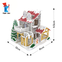Jouets en mousse de papier DIY en gros, puzzle 3D, maison d'hiver pour enfants