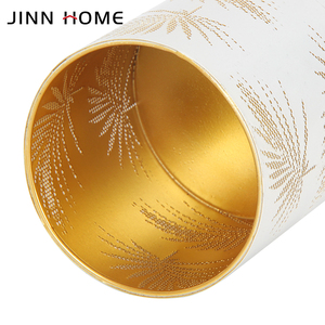 Hot-selling Embossed Gold &amp; <strong>White</strong> <strong>Candlestick</strong> Covers with Hollow-out Patterns - Home Decor - Product Image 4