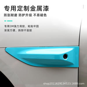 Cubierta Protectora de Radar para Guardabarros Xiaomi SU7, Plástico Pintado, con Tornillos, en Colores Naranja Lava, Azul Bahía y Morado Atardecer - Product Image 3