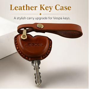 Étui pour clé de moto en cuir véritable, housse pour porte-clés pour Vespa GTS 300 LX LXV 125 250 Sprint Primavera 150 Accessoires - Product Image 2