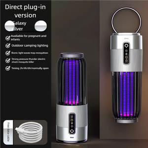 2025 nouvelle lampe anti-moustiques électrique extérieure Portable 2-en-1 avec conception de contrôle <span class=keywords><strong>des</strong></span> moustiques transfrontaliers à charge solaire - Product Image 4