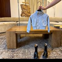 Ensemble veste zippée à col montant et pantalon large pour filles, tenue décontractée sportive deux pièces pour enfants, printemps