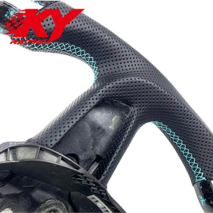 Volante Deportivo Personalizado de Fibra de Carbono Forjado Azul para Audi B8 B9 RS3 RS4 S3 S4 S5 S6 Q5 Q7 Q8 A3 A4 A5 A6 A7 A8 - Product Image 2