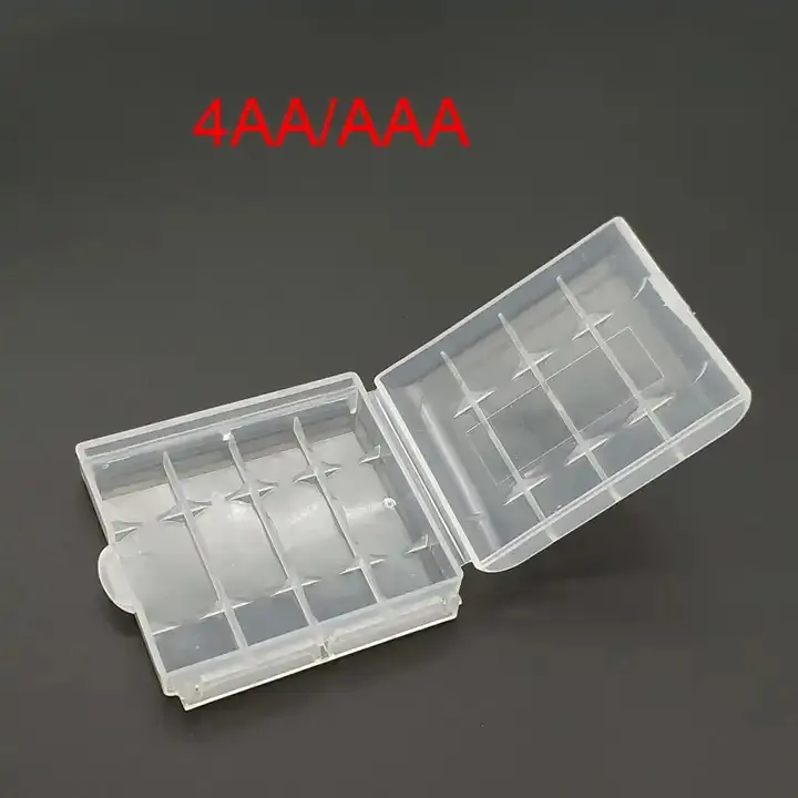 4 Aa/Aaa Batterij Case Houder Batterij Opbergdoos Met Deksel Aa Aaa Accu Box Container Tas Organizer