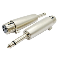XLR 3 broches femelle mâle à 6.35mm mâle Audio Mono adaptateur TS prise Jack pour Microphone mélangeur XLR connecteur prise convertisseur