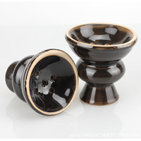 Accessoires spécialisés pour chicha : Séparateur de charbon arabe pour chicha, sans feuille de protection, chambre à fumée coupe-vent ; Cristal