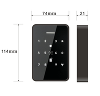 Lecteur de cartes de contrôle d'accès aux portes IP66 avec alarme anti-effraction WG26 WG34 EV3 RJ45 WiFi RFID IC NFC Mot de passe Code-barres Code QR dynamique