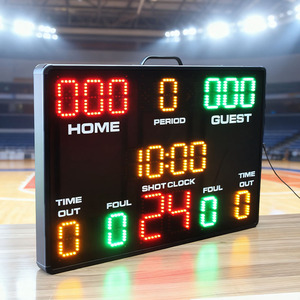 Nouveau Tableau de Score Numérique LED CHEEITE CP23 2026 pour <span class=keywords><strong>Basketball</strong></span>, Équipement Spécifique au Terrain avec Télécommande et Fonction Minuterie - Product Image 2