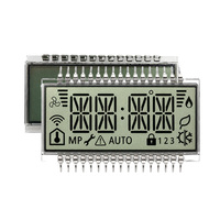 Segment-LCD-Display TN Positiv Transflektiv 6H Betrachtungswinkel für Temperaturregler-Thermostat
