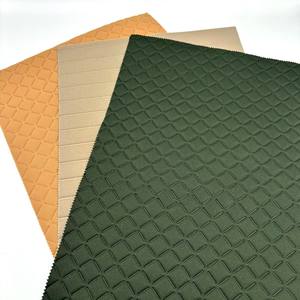 Tela de Jersey de punto de poliéster 100% de bajo precio del proveedor personalizado, tela elástica negra de peso medio para fundas de asiento de coche 300-380 - Product Image 2