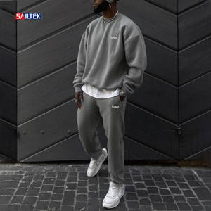Conjunto Deportivo <span class=keywords><strong>para</strong></span> <span class=keywords><strong>Hombre</strong></span> <span class=keywords><strong>de</strong></span> Alta Calidad, Poliéster y Algodón Grueso, con Logotipo Personalizado, Sudadera y Pantalones Deportivos - Product Image 3