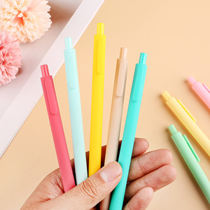 Stylos à bille bon marché en plastique pour l'école, multicolores, à pression rétractable, 1,0 mm, certifiés CE, logo personnalisé imprimé pour les cadeaux - Product Image 5