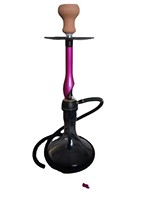 Chicha de Luxe 64cm, Ensemble Chicha de Haute Qualité en Acier Inoxydable 304, Kit Chicha Portable pour Intérieur, Extérieur, Maison, Fête