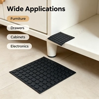 Points en silicone autocollants écologiques, antidérapants et anti-collision pour chaise, table en verre, ordinateur portable