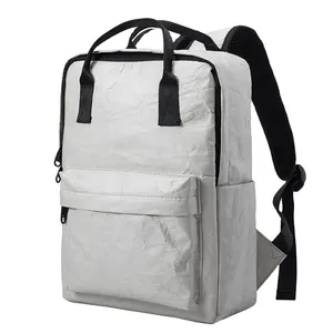 Juni Thời Trang Thể Thao Ngoài Trời Ba Lô Tùy Chỉnh Casual Travel Rucksack Không Thấm Nước Dupont Tyvek Giấy Bagpack