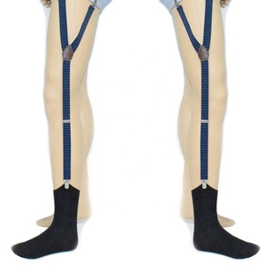 Chemise à pois personnalisée en polyester <span class=keywords><strong>bleu</strong></span> <span class=keywords><strong>marine</strong></span> avec <span class=keywords><strong>porte</strong></span>-jarretelles pour homme - Product Image 2