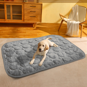 Alfombrilla plegable antideslizante impermeable reutilizable, almohadillas de entrenamiento para cachorros de terciopelo suave y cálido para perros, almohadilla suave de terciopelo para mascotas, Jersey sándwich