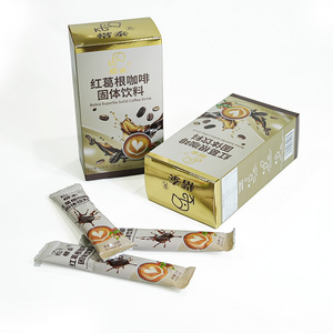 Sachet de café instantané aux herbes pratique en portion individuelle, ingrédients naturels à base de plantes, boisson énergisante au café - Product Image 1
