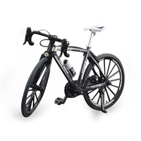 PANDAS-Modèle réduit de vélo en alliage 1:8, jouet de collection en métal durable avec décoration de simulation en plastique pour affichage