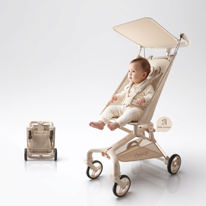 Cochecito de Bebé Plegable Ligero de Alta Calidad, Cochecito de Bebé 3 en 1 para Viajes en Avión, Cochecito Multifuncional - Product Image 1