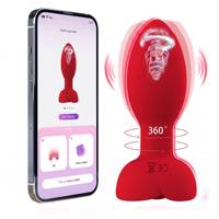 Télécommande 360 °   Vibromasseur anal rotatif et torsadé pour hommes, masseur de prostate, jouet sexuel pour adultes, plug anal vibrant