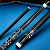 DZ-TZ-S4 Harga Pabrik Tongkat Biliar Profesional Serat Karbon Defleksi Rendah Ujung 12.4mm dengan Logo Kustom
