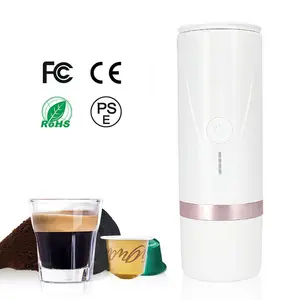 工場販売ポータブルエスプレッソコーヒーマシンミニスマートカプセルコーヒーメーカーアルミニウムOEM90シングルサーブコーヒーポッドマシン5v