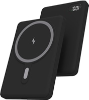 Batterie Externe Portable Magnétique Sans Fil, Power Bank Sans Fil 5000mAh 10000mAh pour iPhone 16/15/14/13/12/Pro/Mini