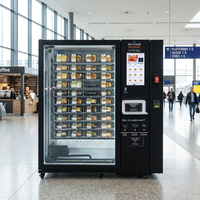 Máquina Expendedora Inteligente de Comidas Calientes para Escuelas, Oficinas y Hospitales, Servicio de Autoservicio las 24 Horas, Dispensador de Comida Preparada en Caja Bento